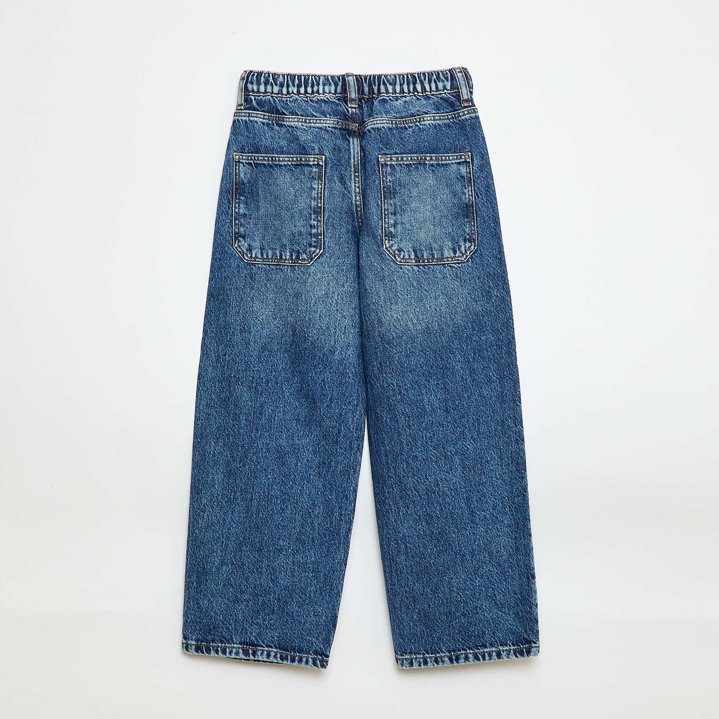 Solid Baggy 5-Pocket Jeans BLUE
