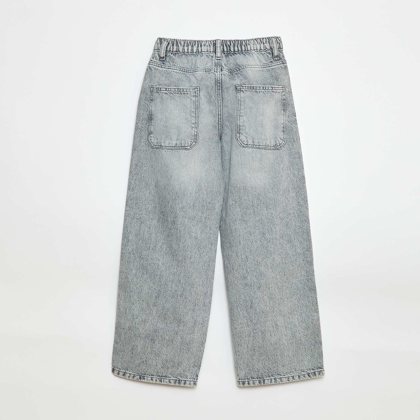Plain Baggy 5-Pocket Jeans GREY