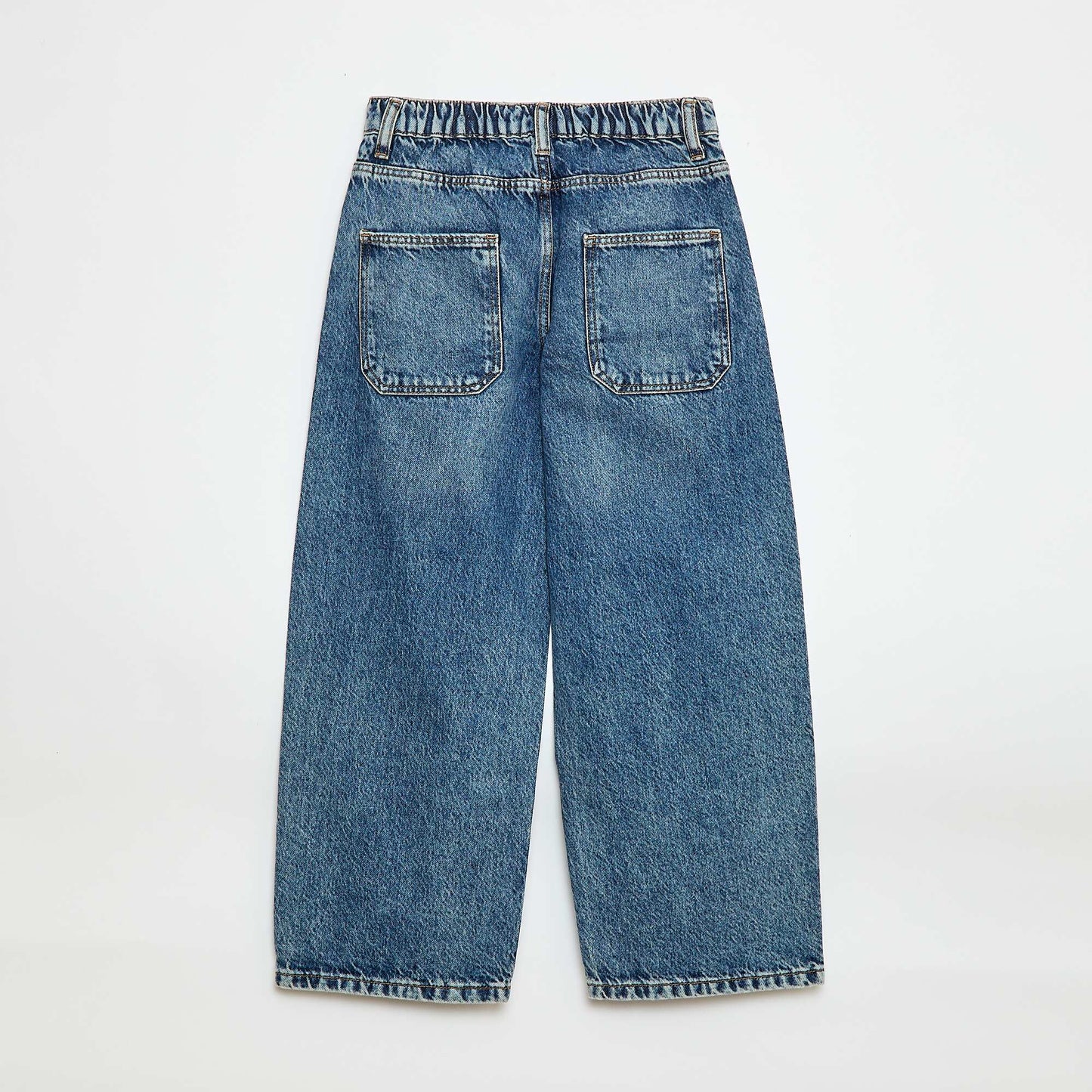 Solid Baggy 5-Pocket Jeans BLUE