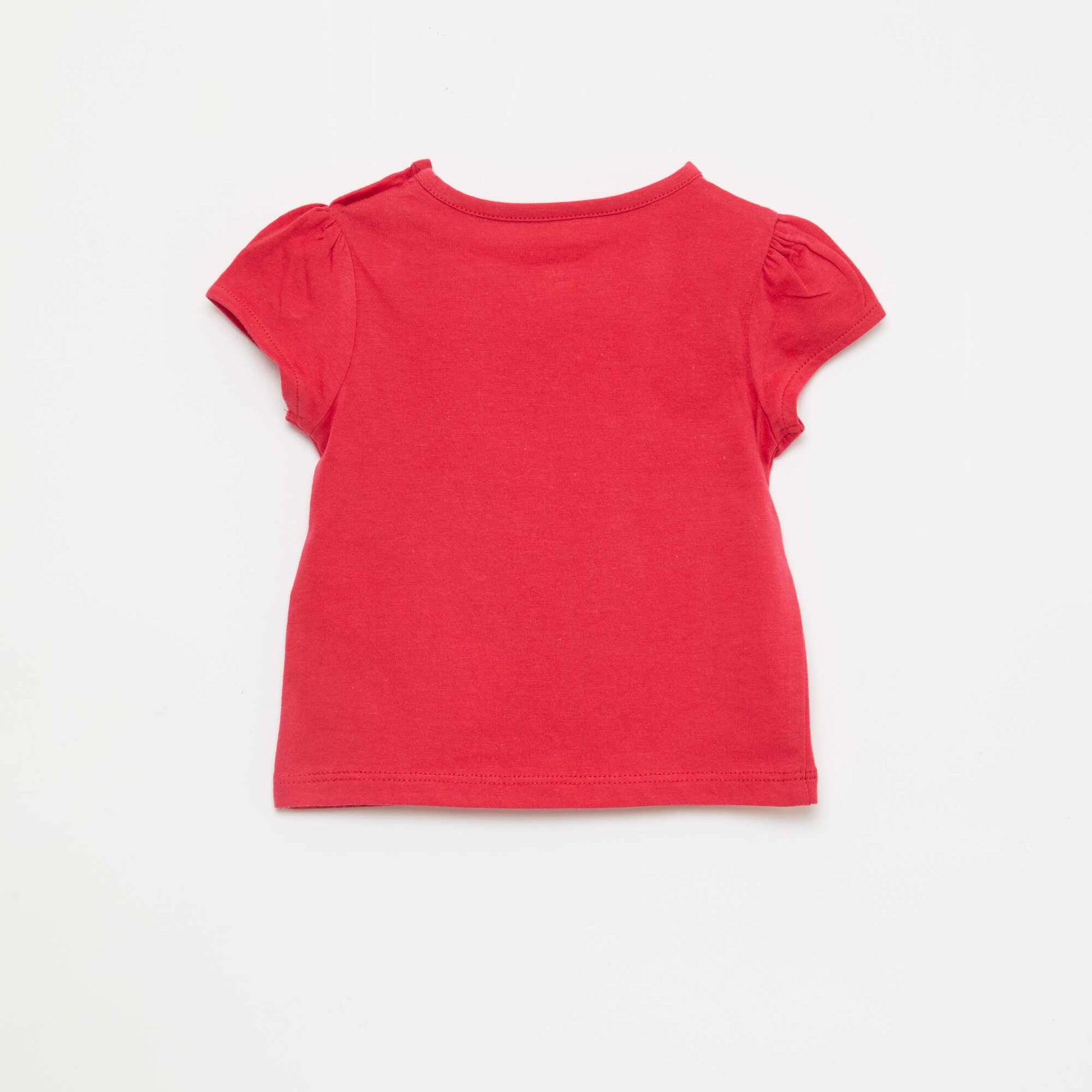 Short-sleeved jersey t-shirt RED