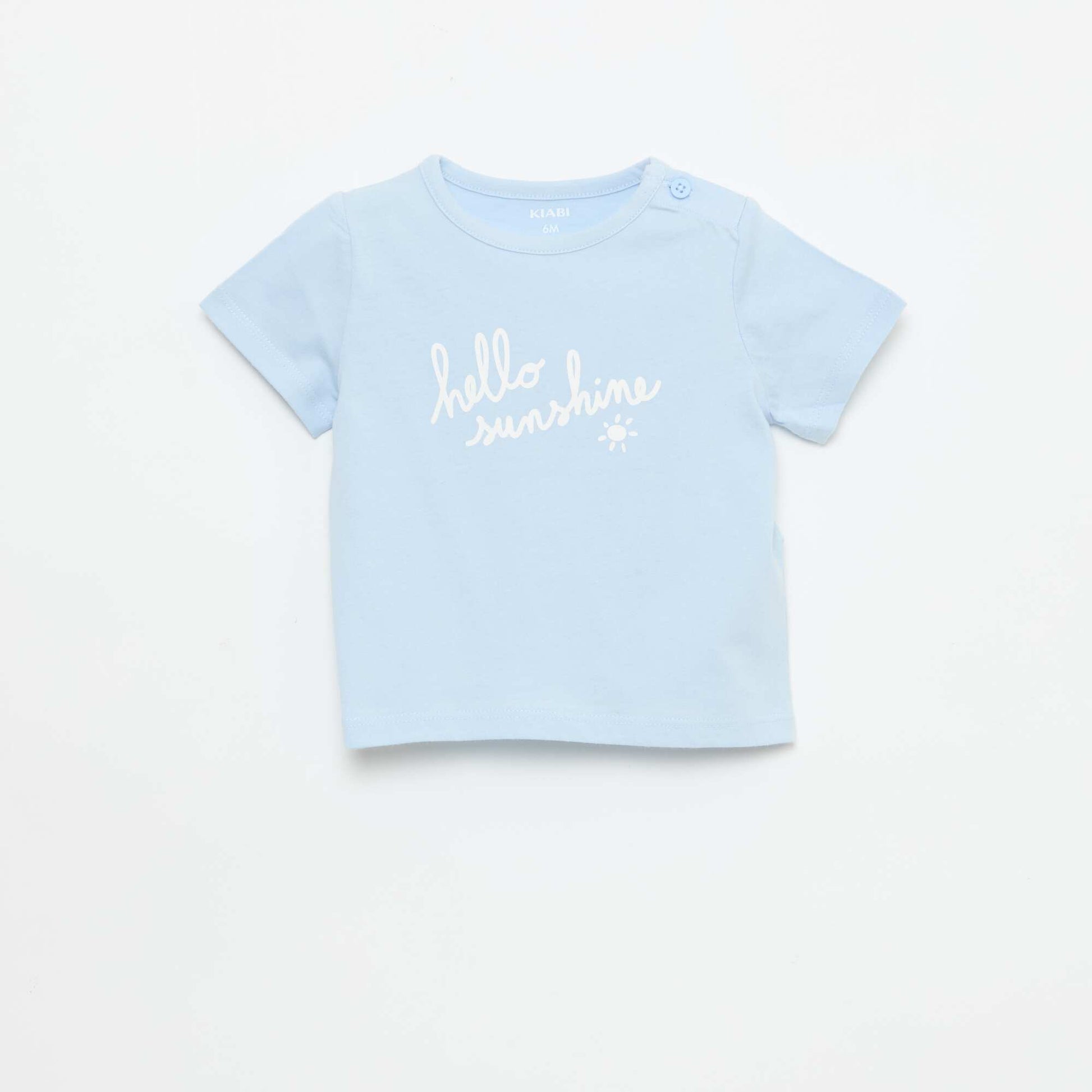 Printed Short-Sleeved T-shirt BLUE