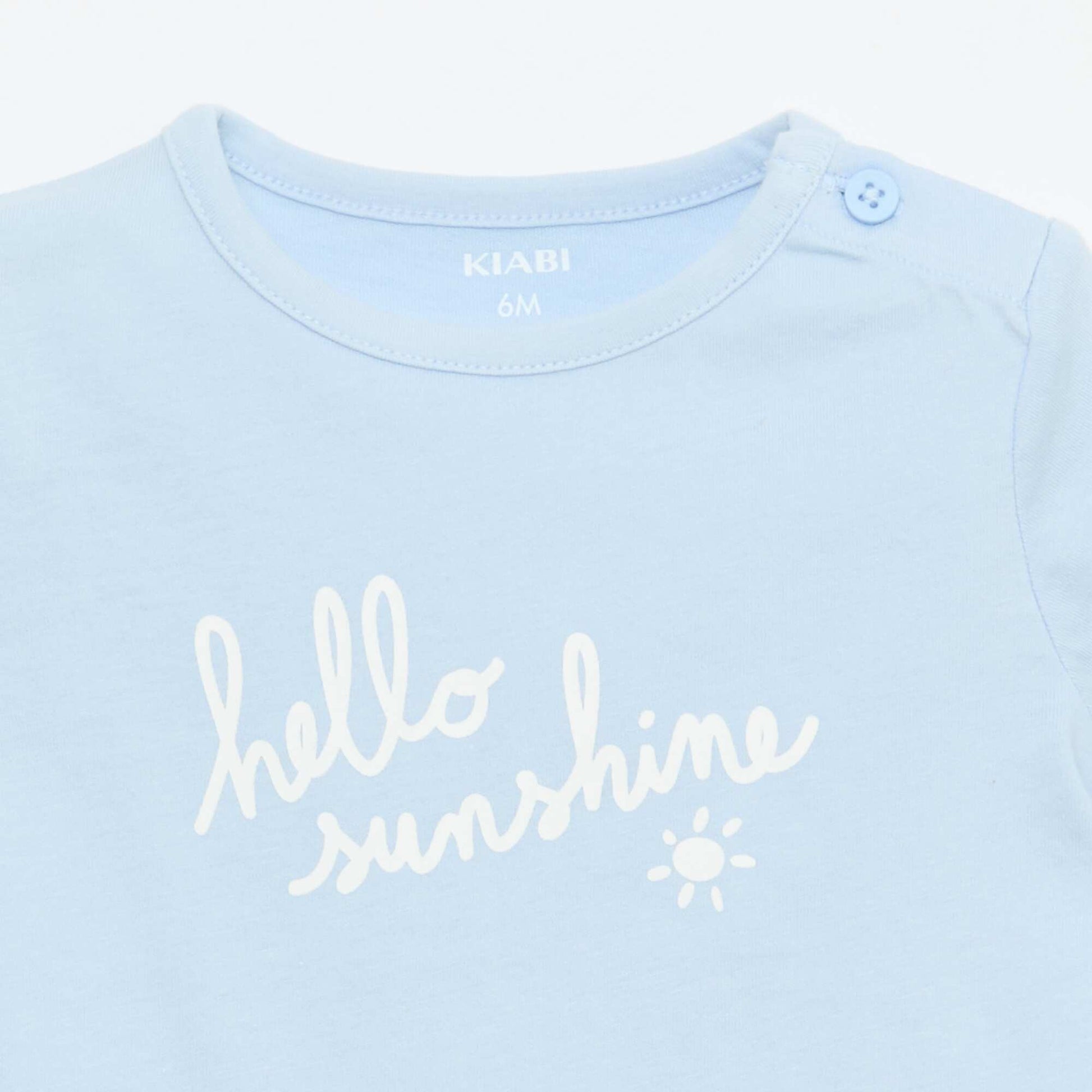 Printed Short-Sleeved T-shirt BLUE