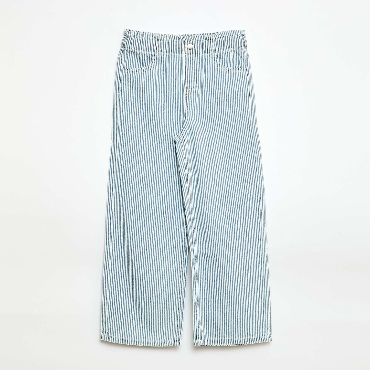 Printed Wide Leg Jeans BLUE