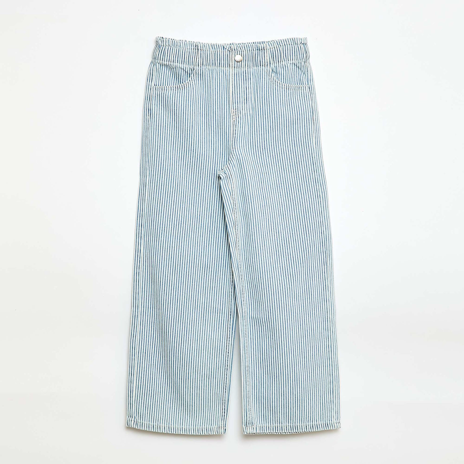 Printed Wide Leg Jeans BLUE