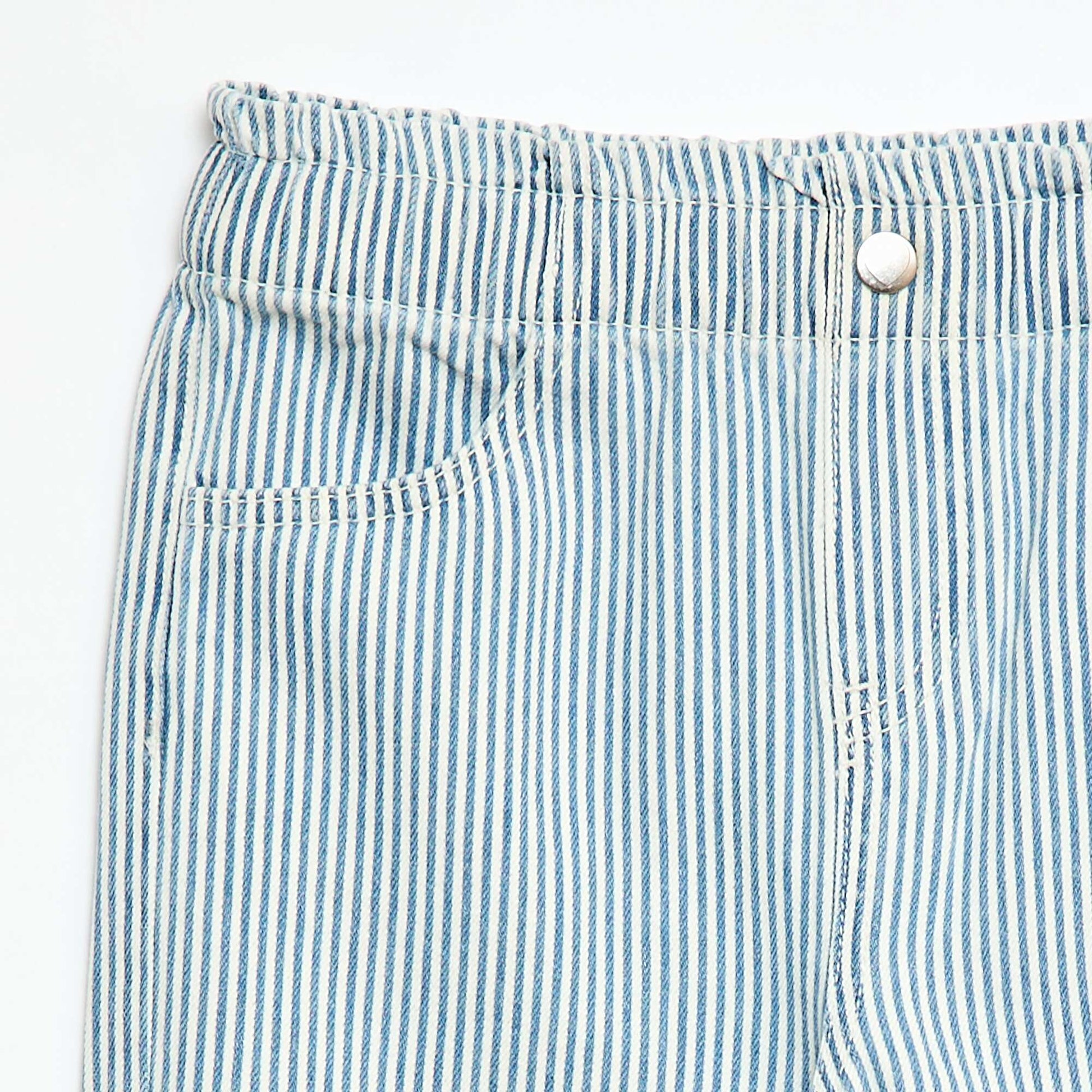 Printed Wide Leg Jeans BLUE