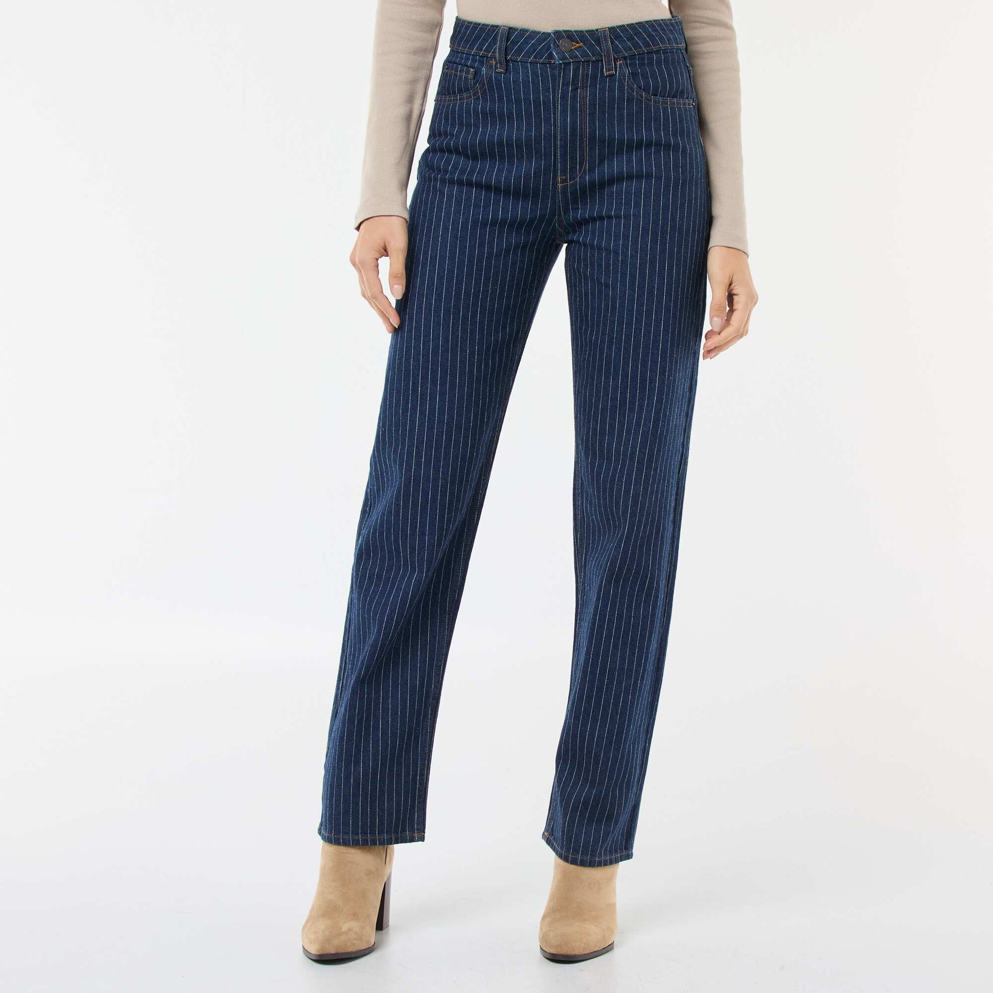 Regular Fit Cotton Line Jeans BLUE