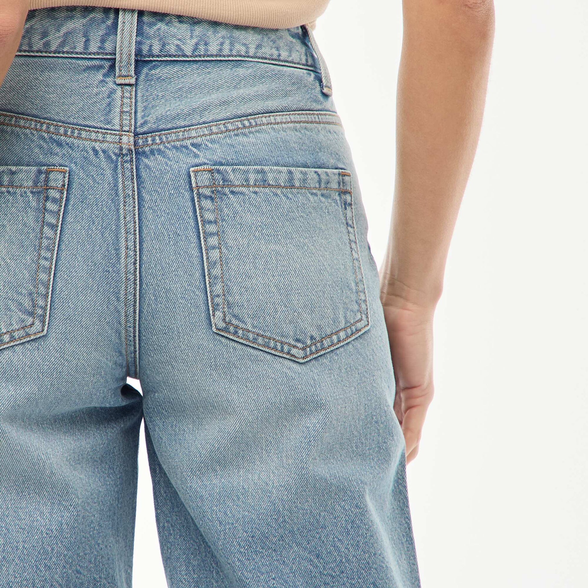 High-waisted flare/bootcut jeans BLUE