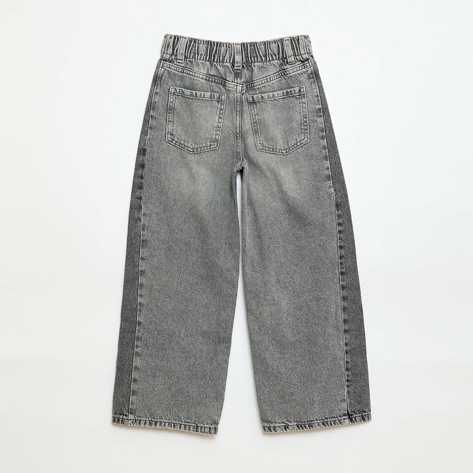 Wide Leg Two-Tone Trousers GREY