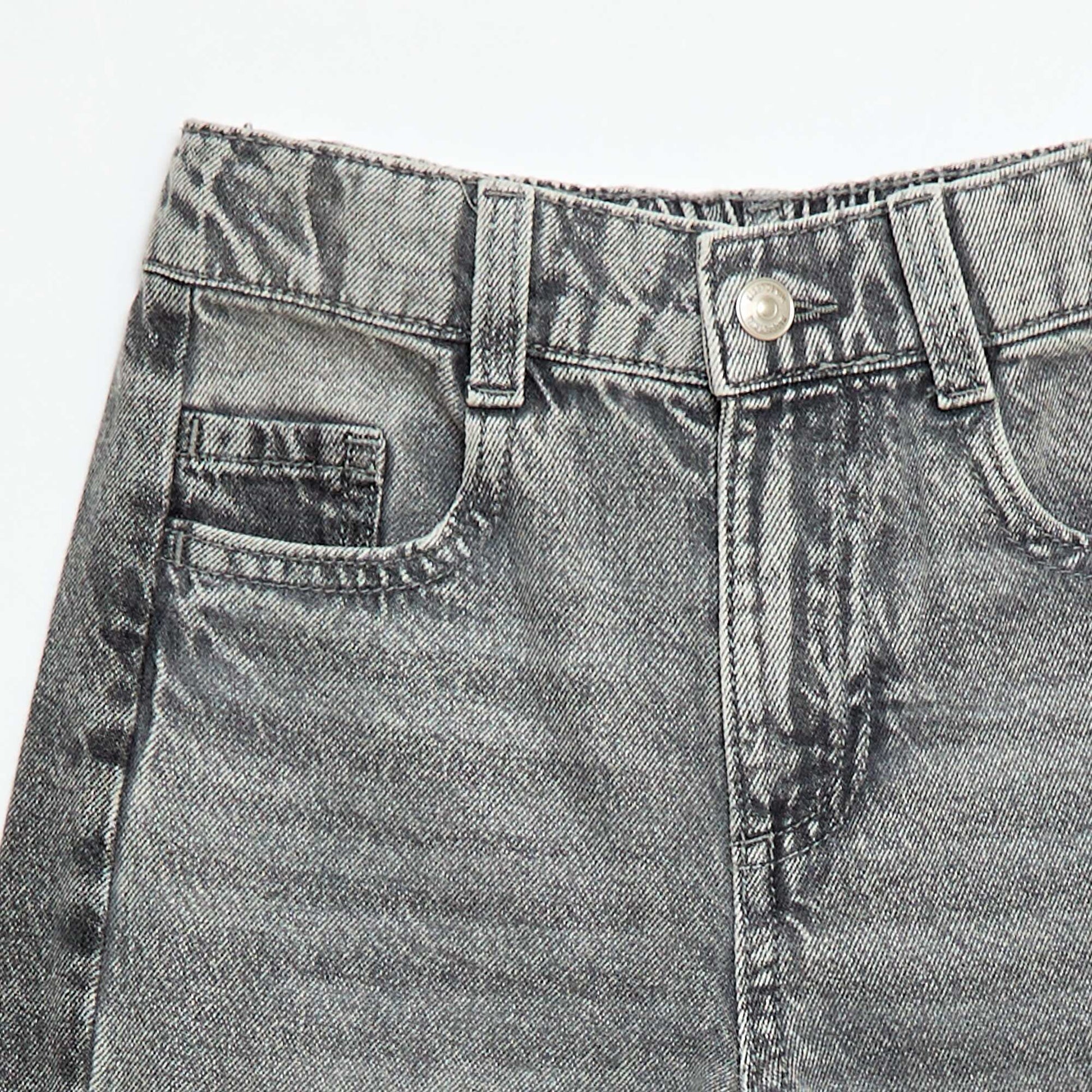 Wide Leg Two-Tone Trousers GREY