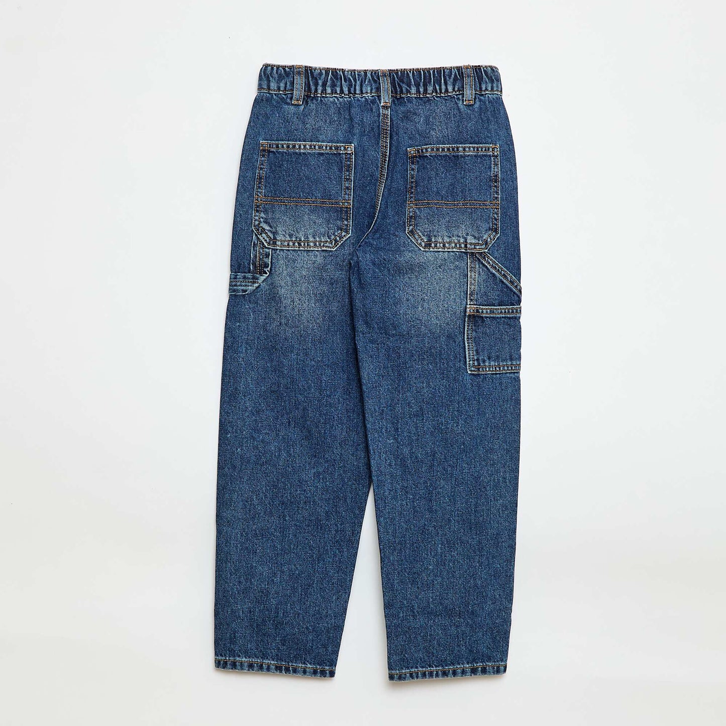 Loose Jeans with Large Pockets BLUE