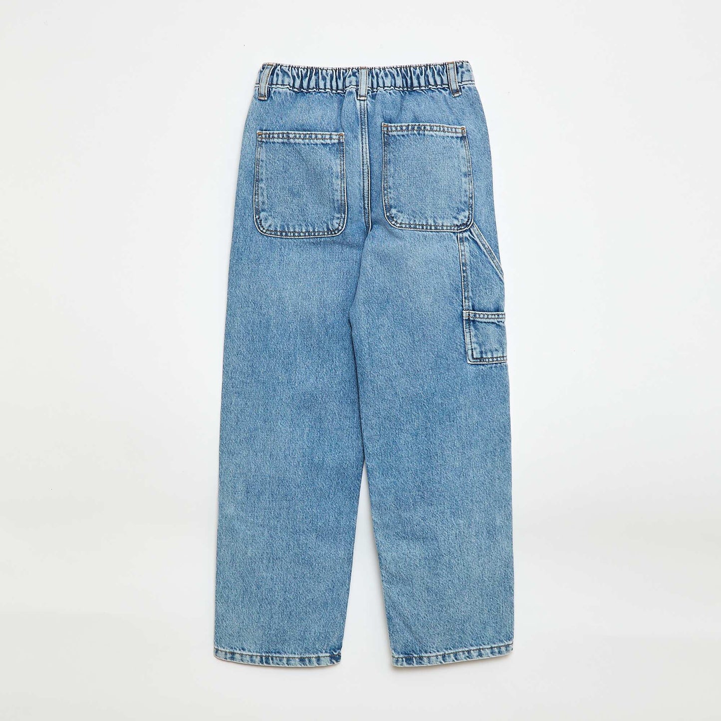 Jeans with knee cut-outs BLUE