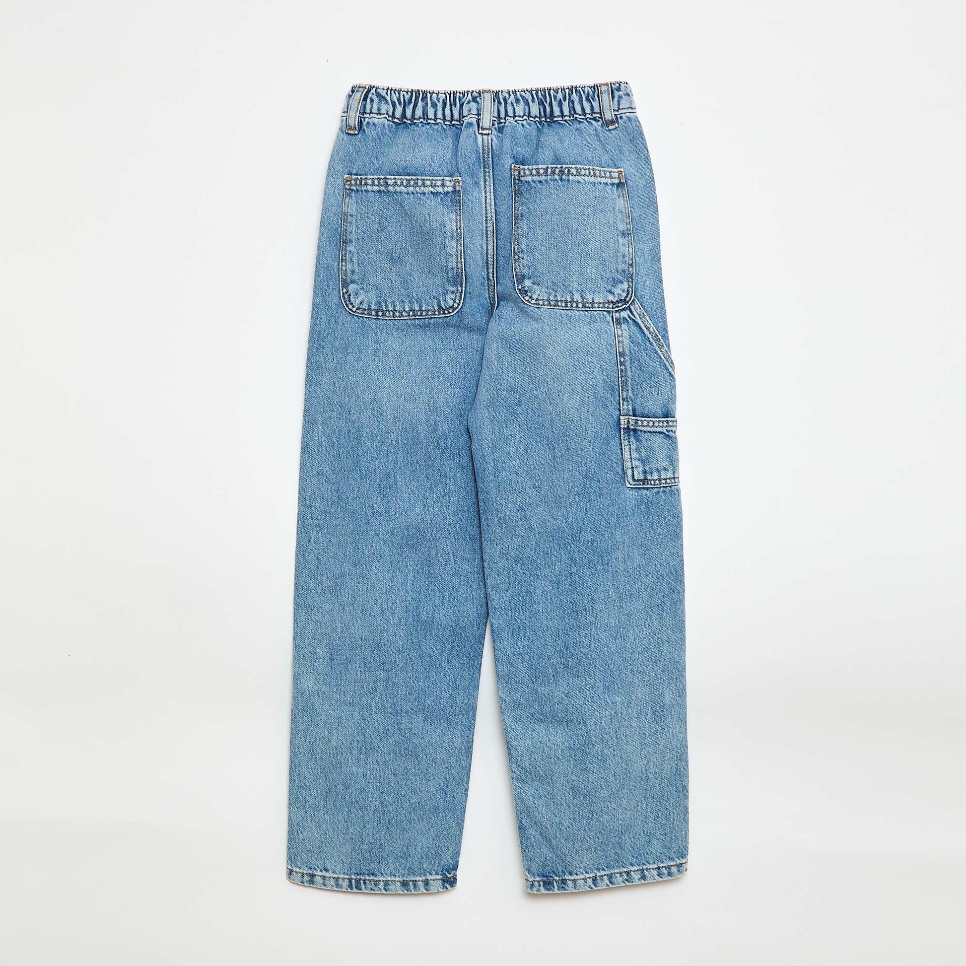Jeans with knee cut-outs BLUE