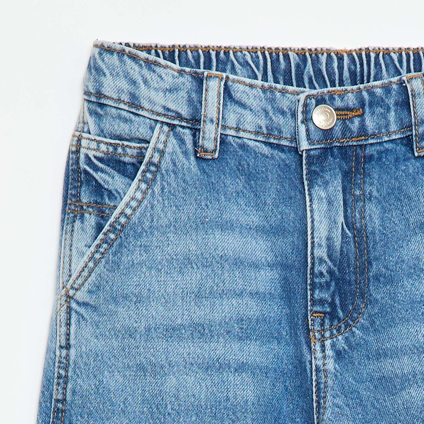 Jeans with knee cut-outs BLUE