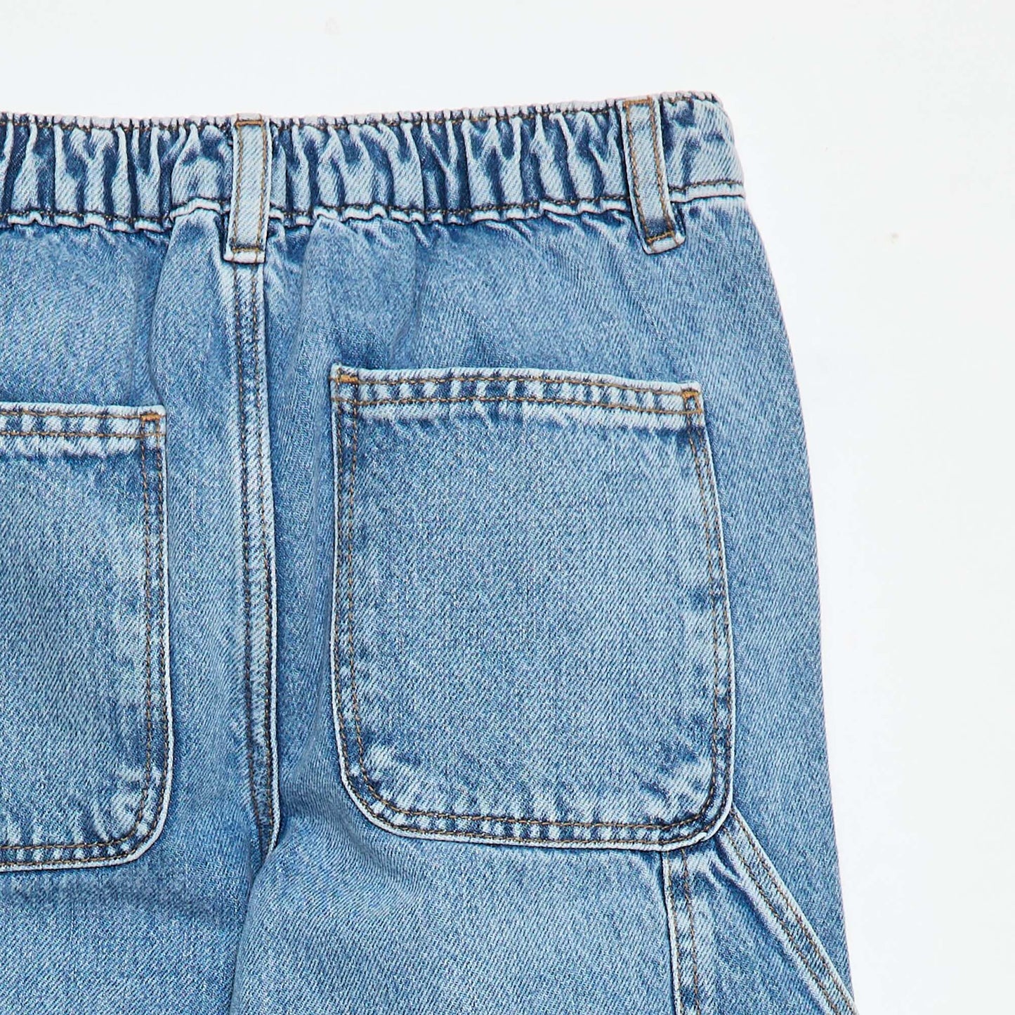 Jeans with knee cut-outs BLUE
