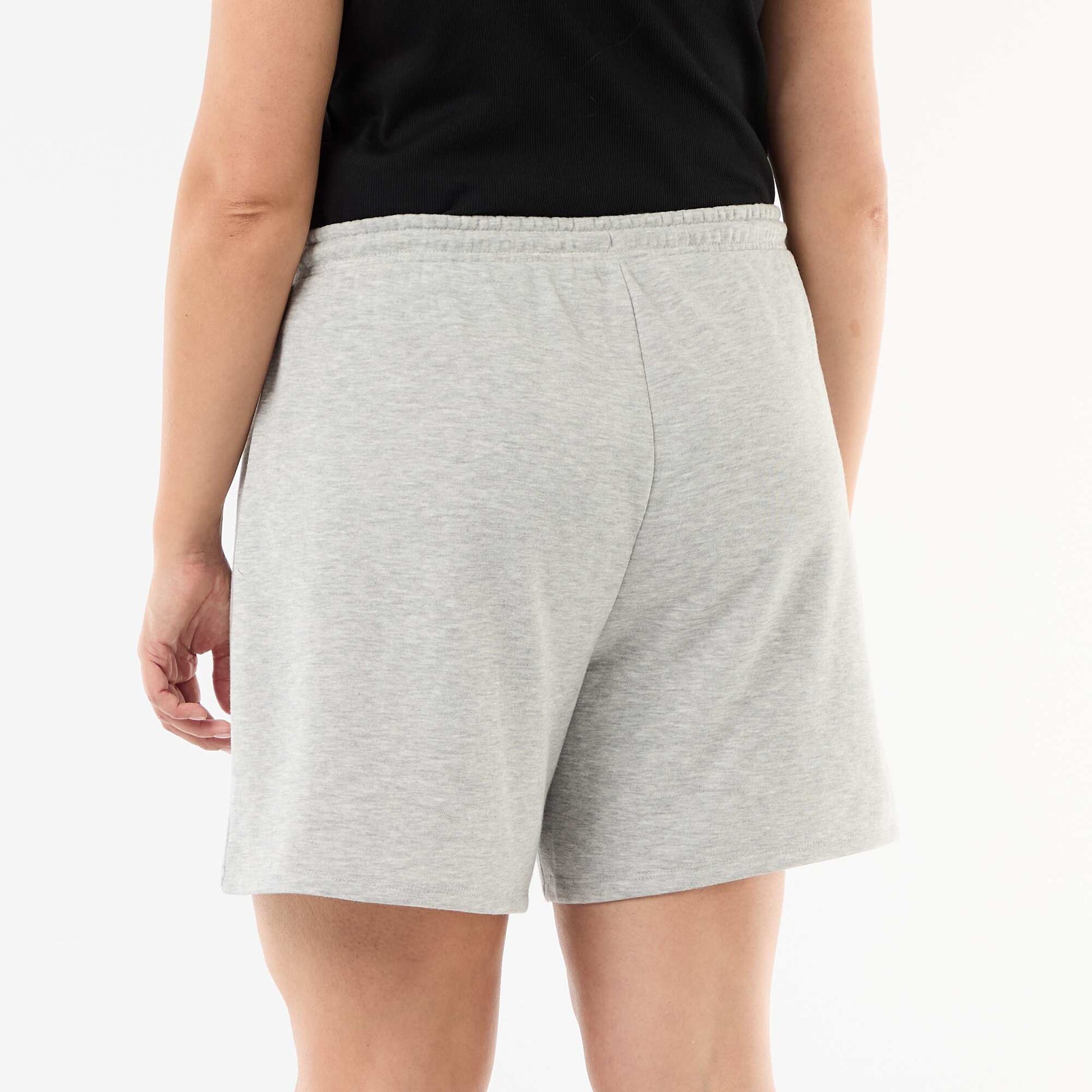 Lightweight Plain Fleece Shorts GREY