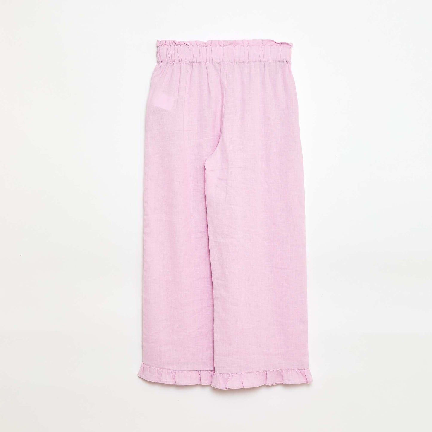 Linen Blend Trousers PURPLE