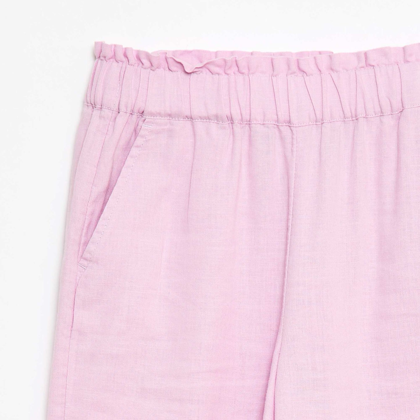 Linen Blend Trousers PURPLE