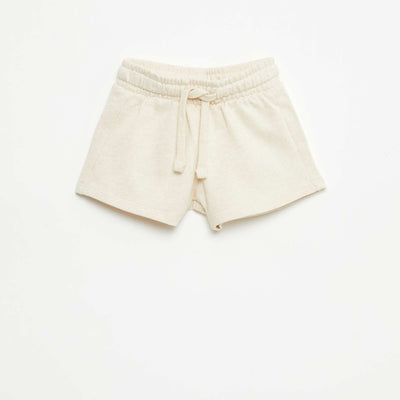 Unbrushed Fleece Shorts BEIGE