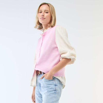 Sleeveless Solid Vest PINK