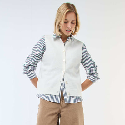 Sleeveless Solid Vest BEIGE