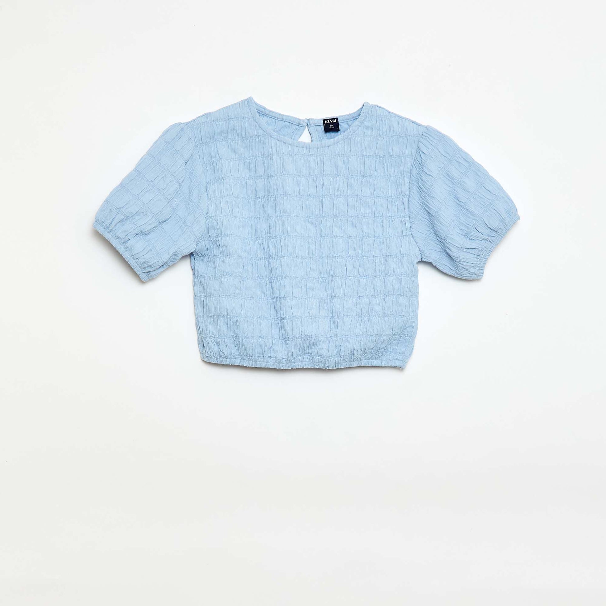 Oversized Fancy Knit T-shirt BLUE