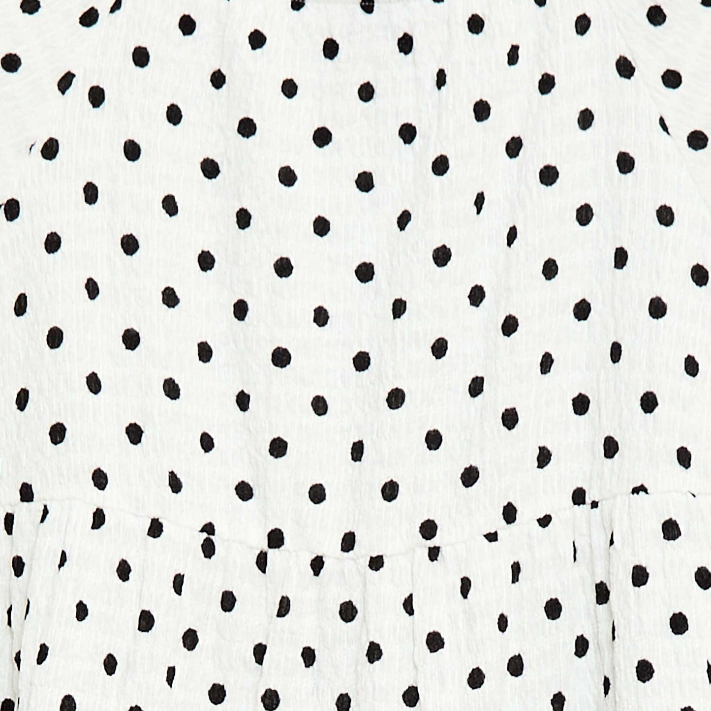 Crepe Knit Polka Dot Dress WHITE