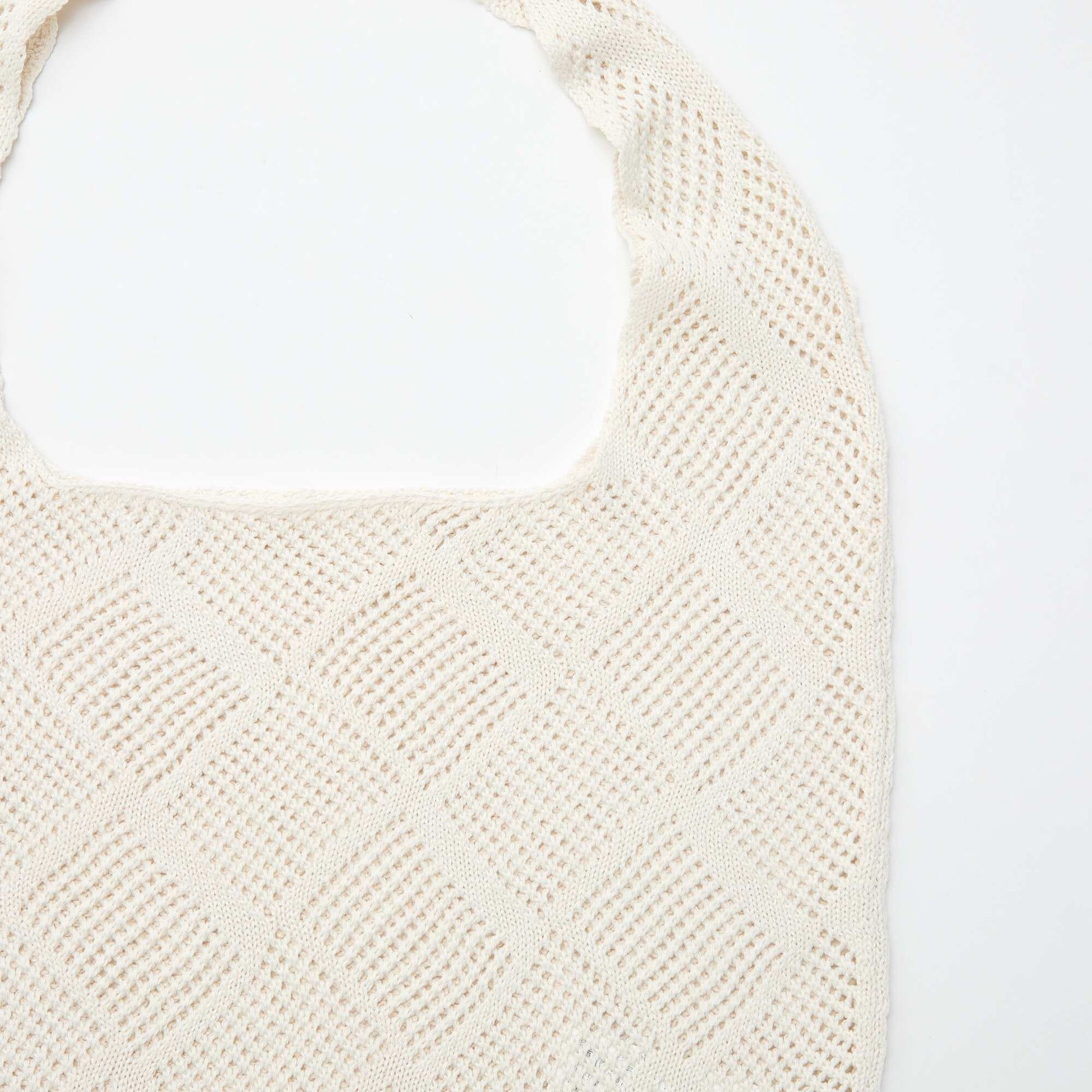 Crochet Crossbody Bag BEIGE