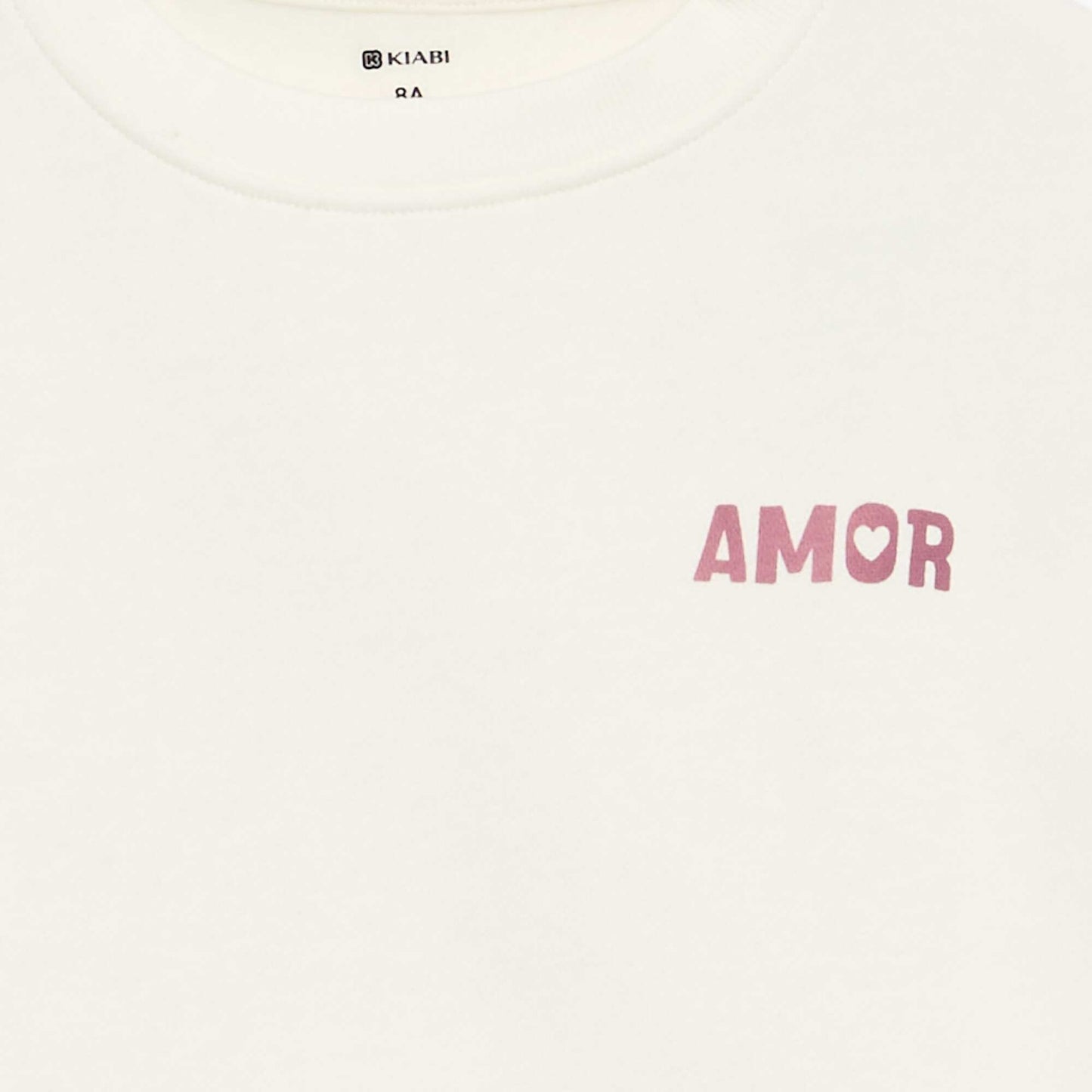 Printed Fleece Sweatshirt WHITE