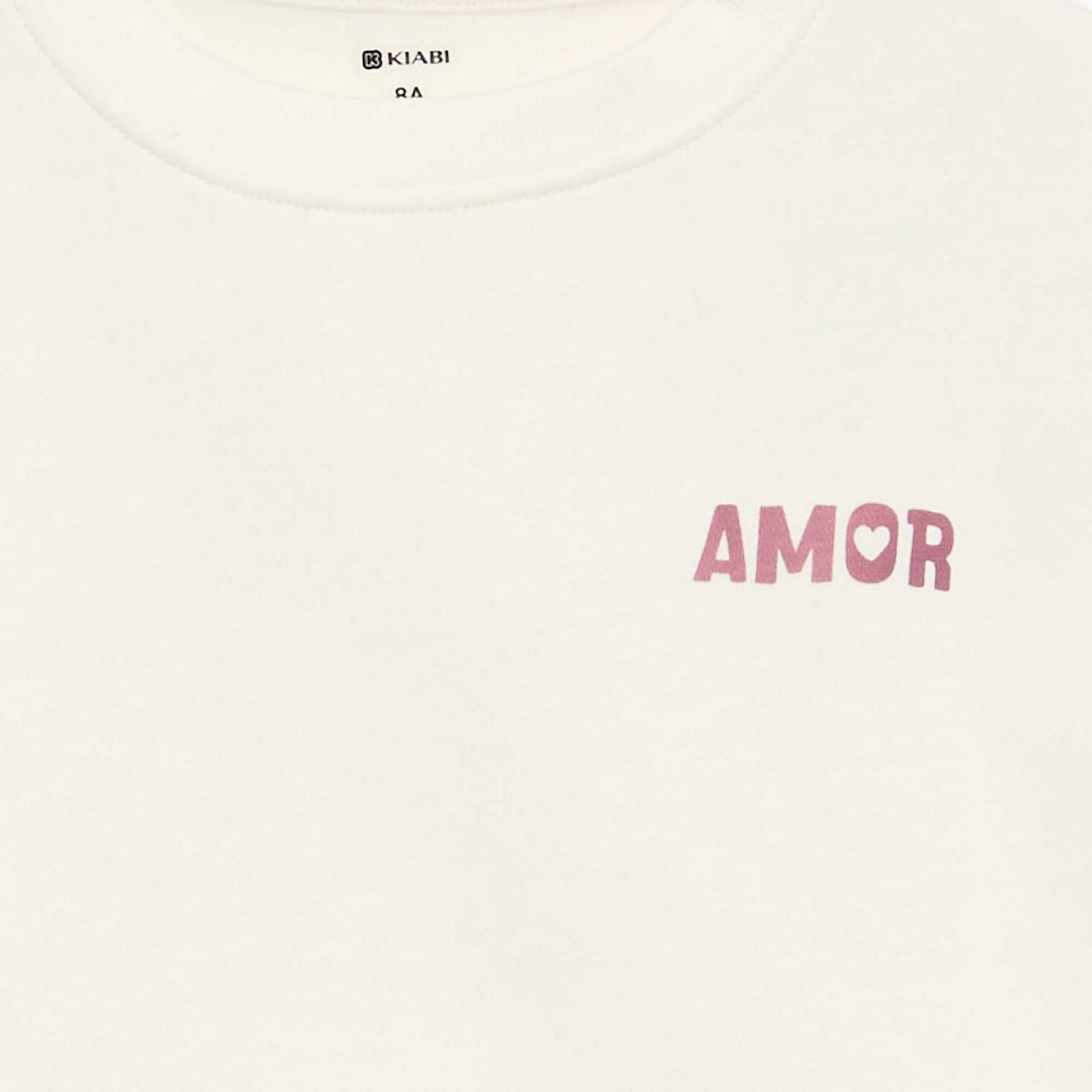 Printed Fleece Sweatshirt WHITE