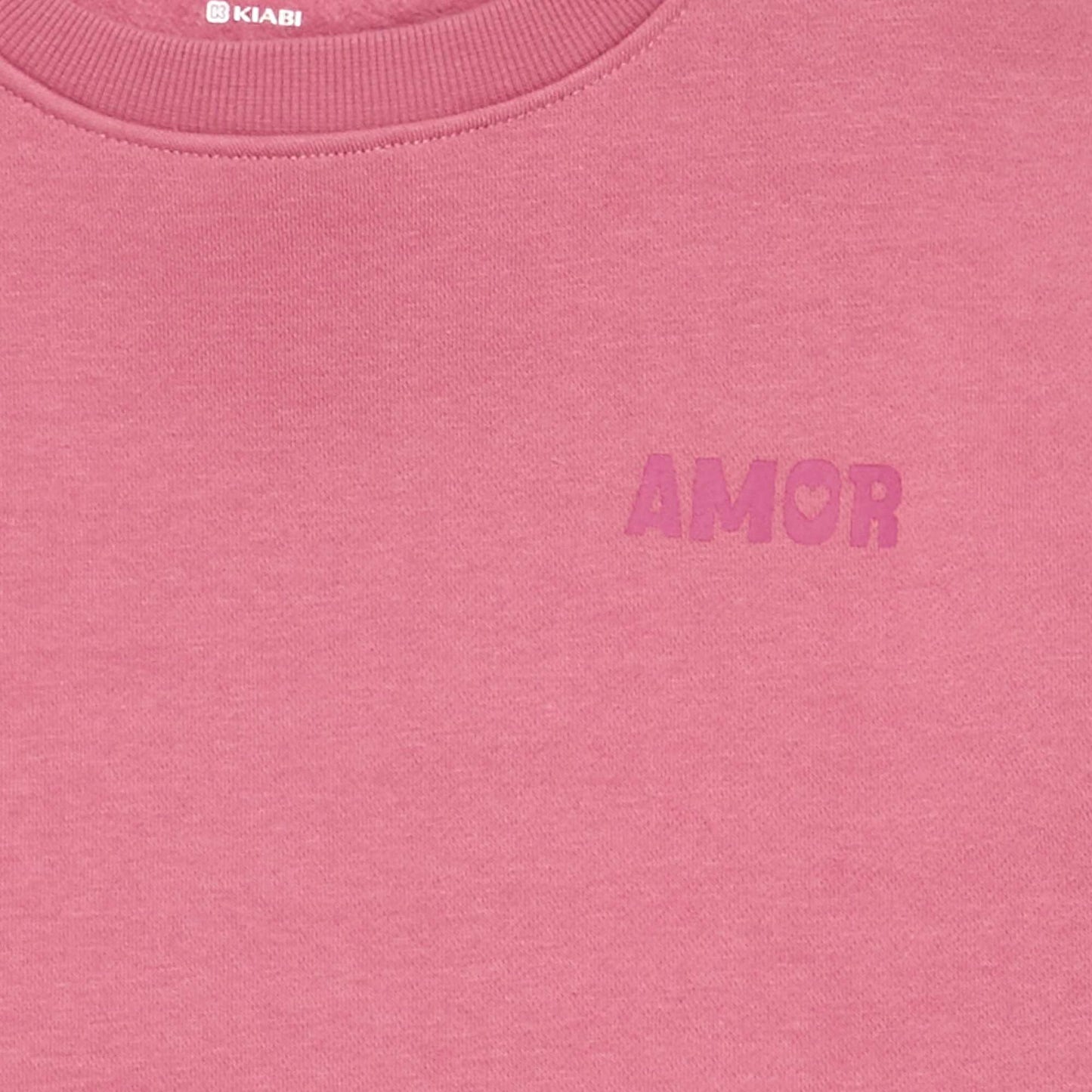 Printed Fleece Sweatshirt PINK