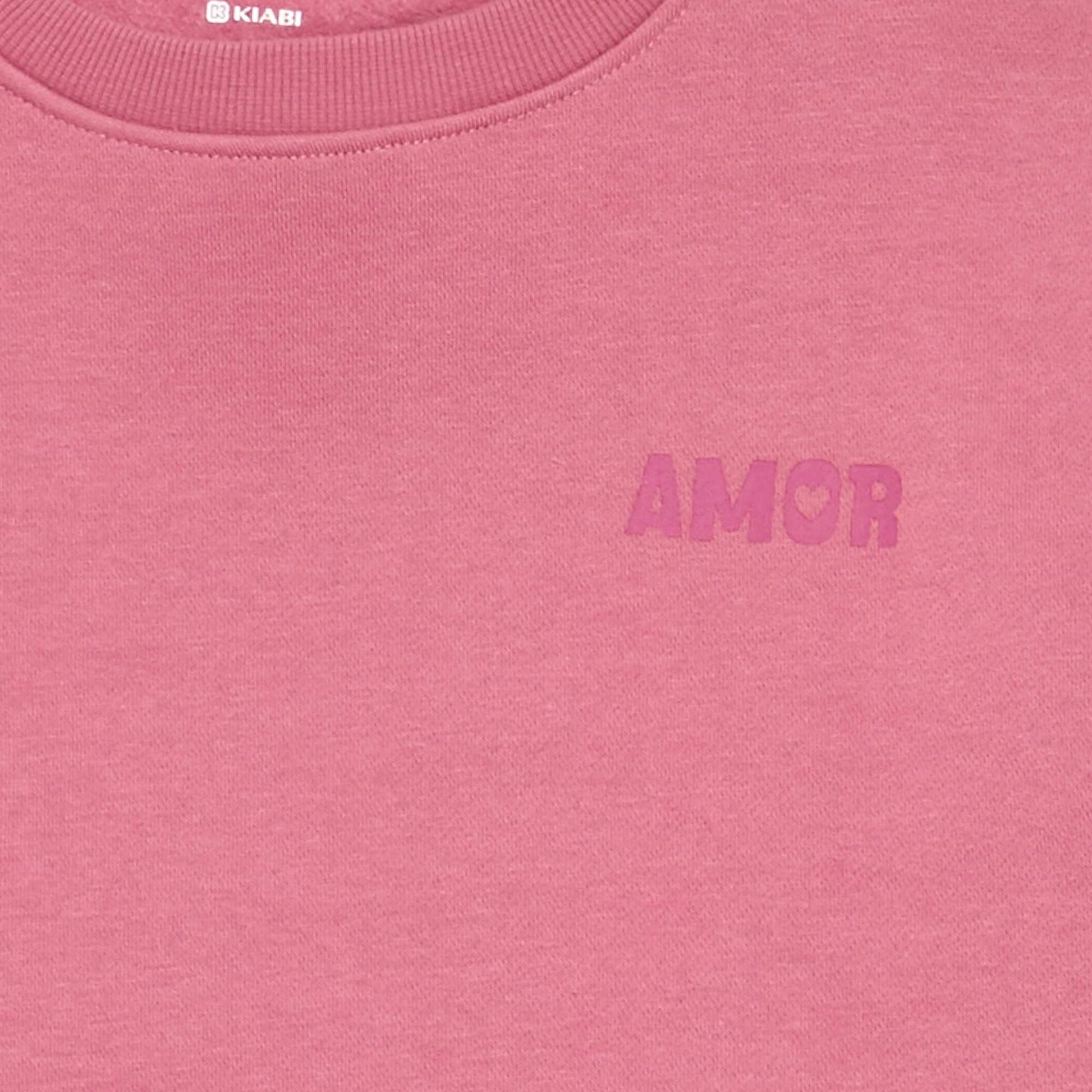 Printed Fleece Sweatshirt PINK
