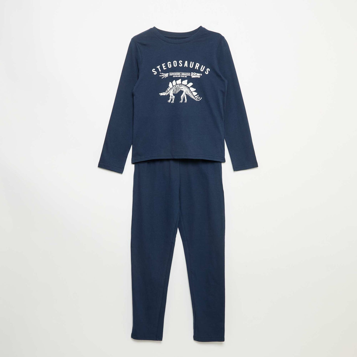 2-piece Pajama Set - Long-sleeved T-shirt + Pants BLUE