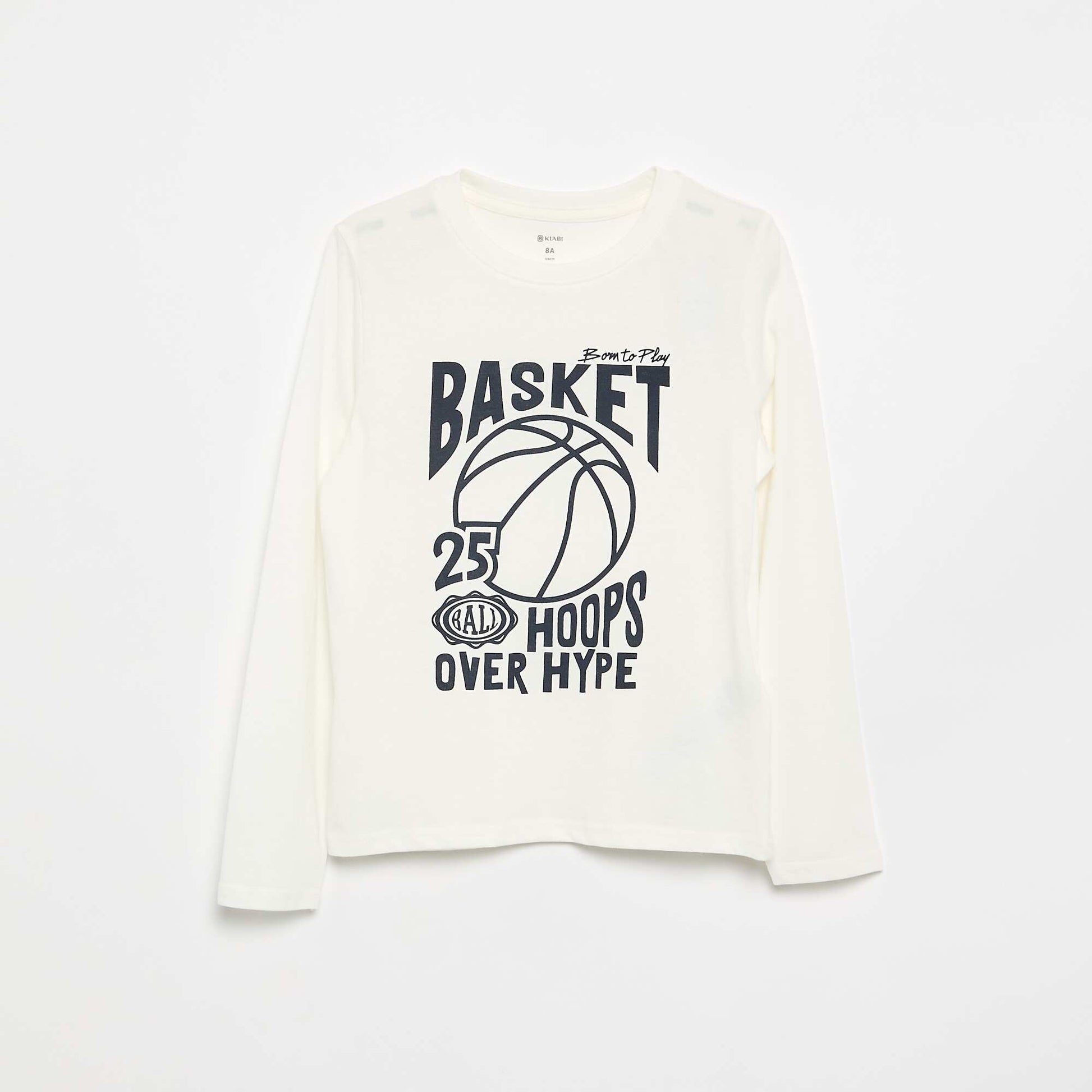 2-piece pajamas - Long-sleeved T-shirt + pants WHITE