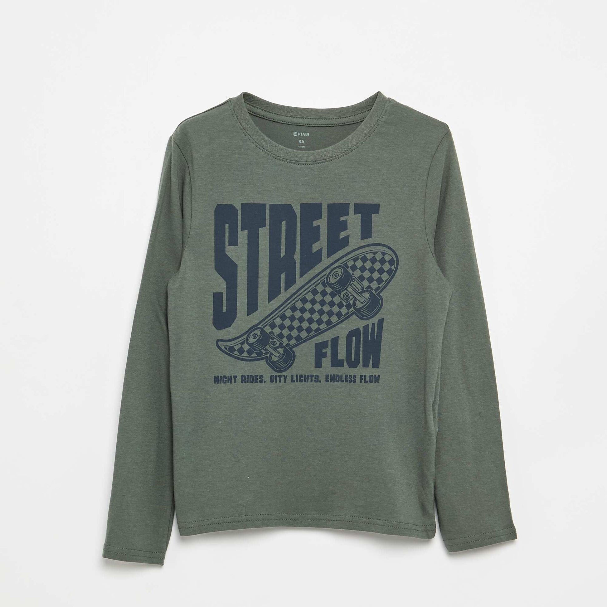 2-piece Pajamas - Long-sleeved T-shirt + Pants GREEN