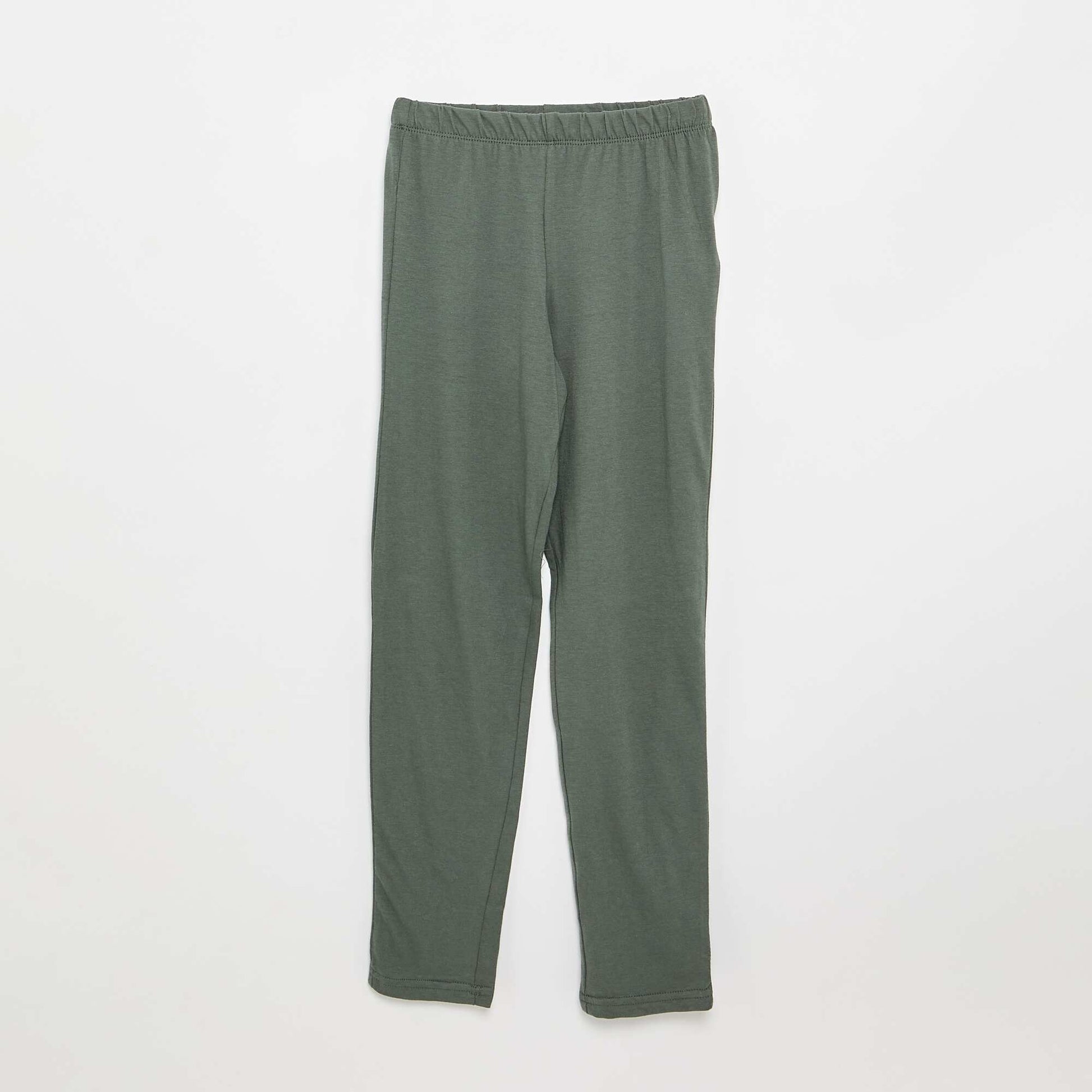 2-piece Pajamas - Long-sleeved T-shirt + Pants GREEN