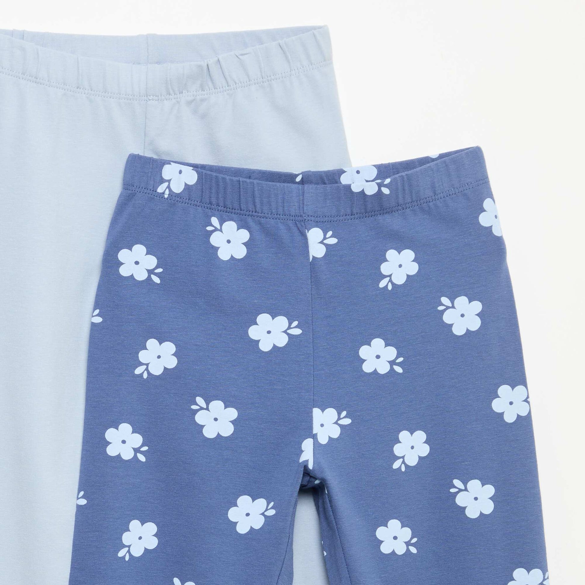 Pack of 2 long leggings BLUE