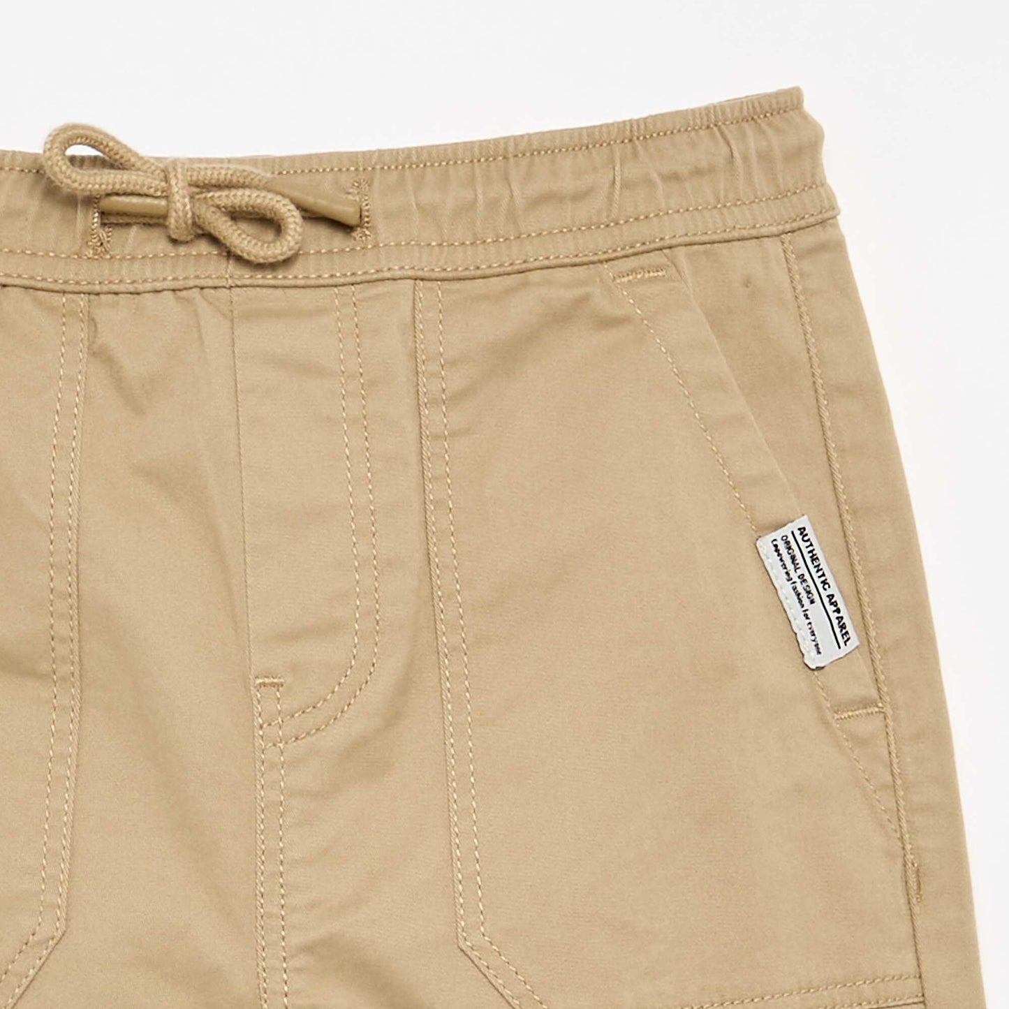 Drawstring Jogger Pants BEIGE