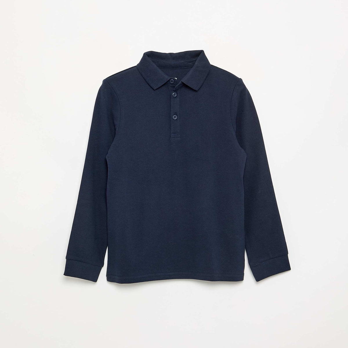 Long-sleeved polo shirt BLUE
