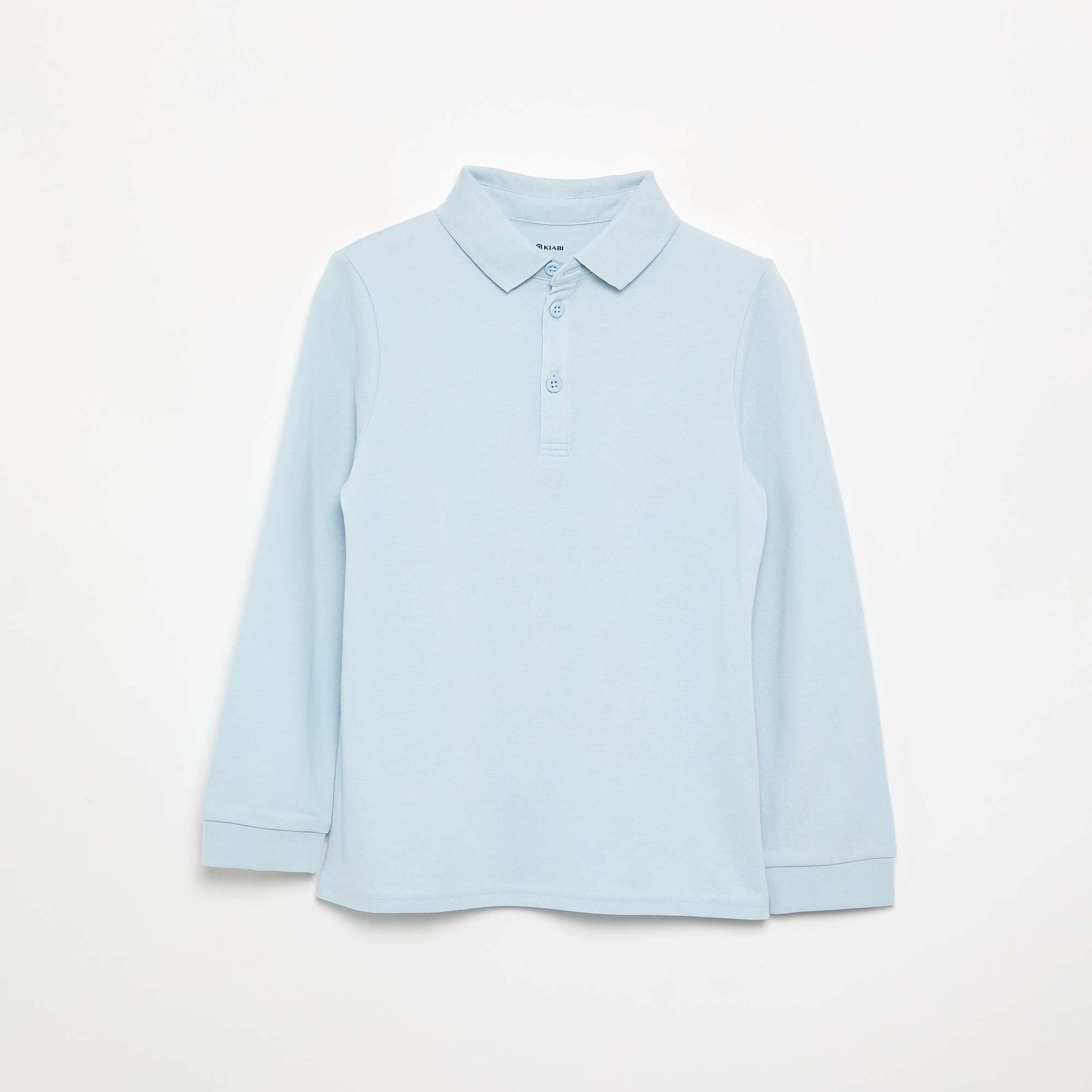 Long-sleeved polo shirt BLUE
