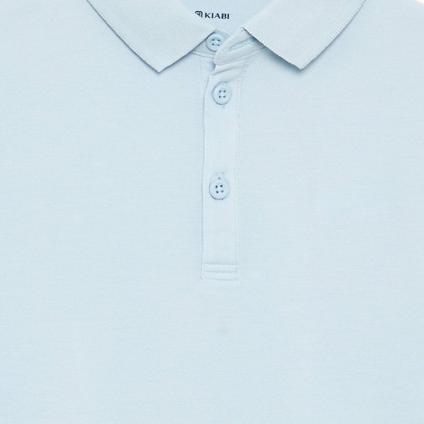 Long-sleeved polo shirt BLUE