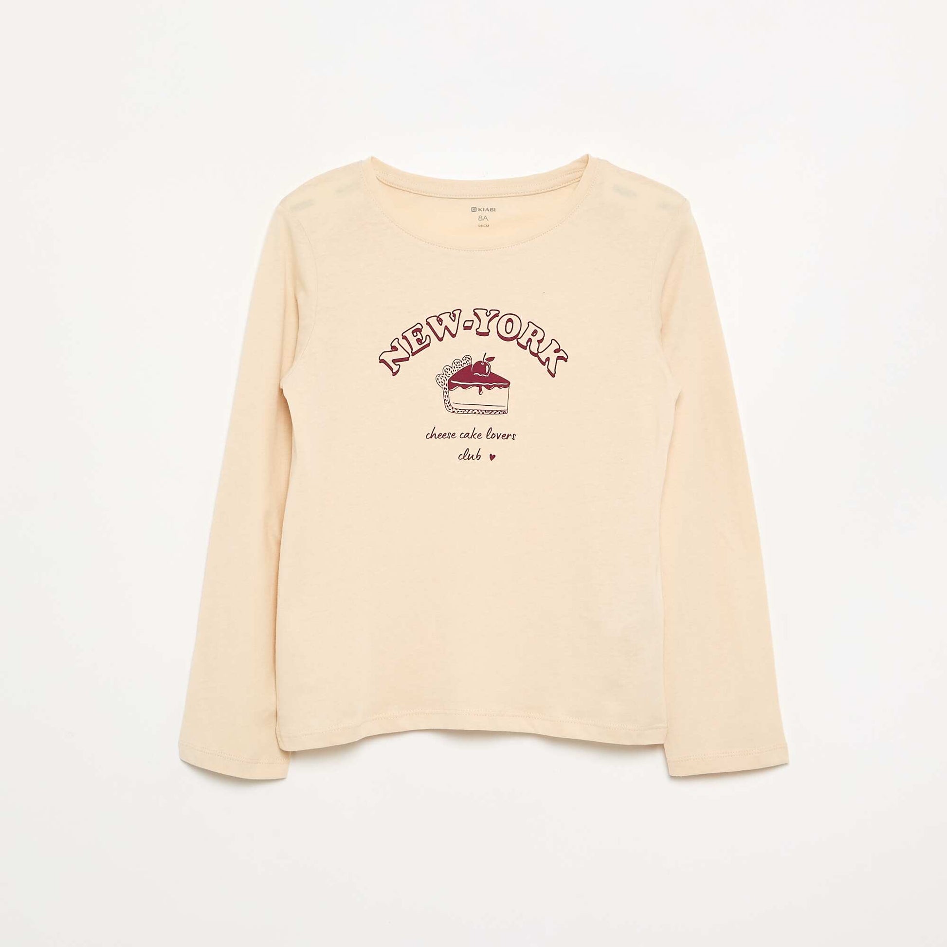 Long-sleeved T-shirt BEIGE