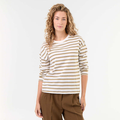 Striped Long-Sleeved T-shirt WHITE