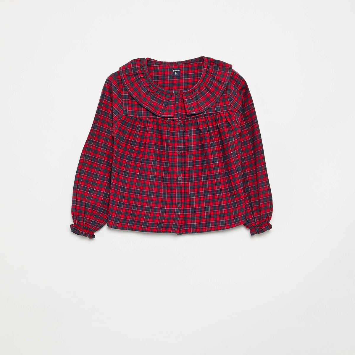 2-piece pajama shirt and trousers set RED