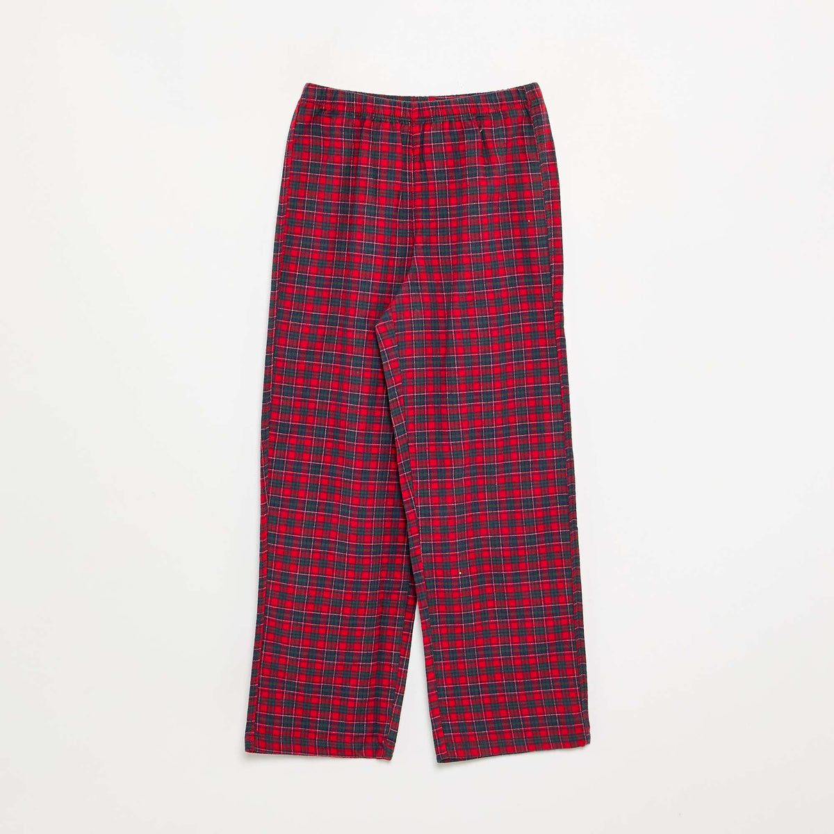 Flannel Shirt and Trousers Pyjama Set - 2 Pieces RED