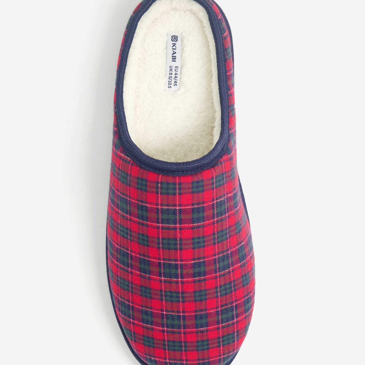 Faux Fur-Lined Mule Slippers RED