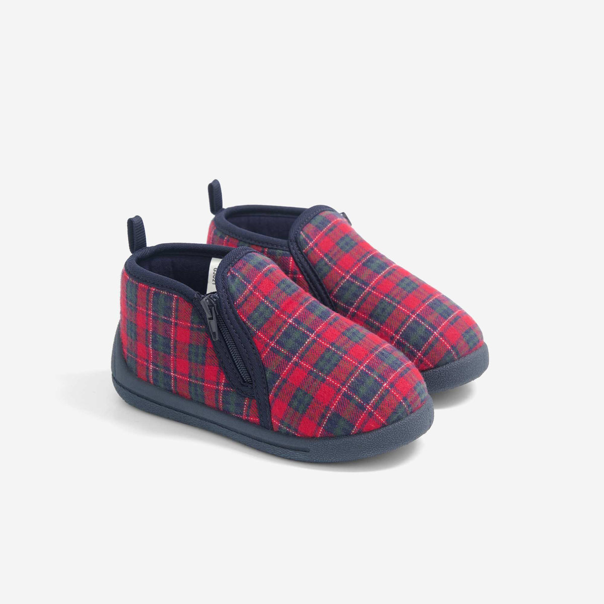 Checked Slippers RED