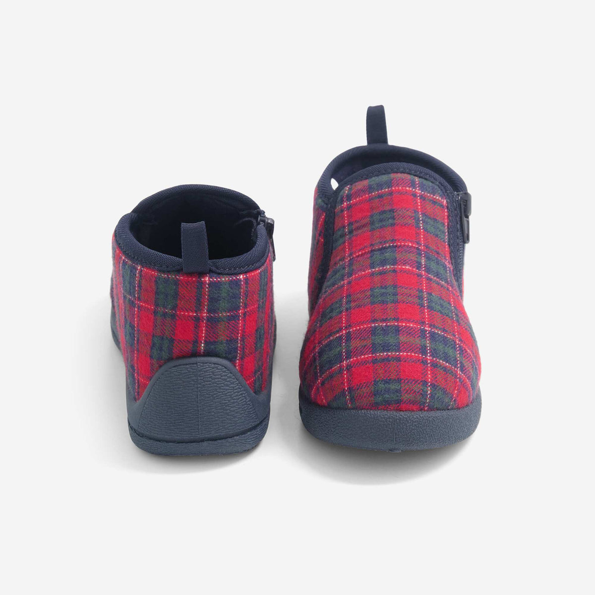 Checked Slippers RED