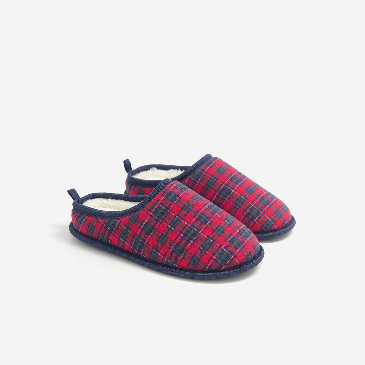 Lined Mule Slippers RED
