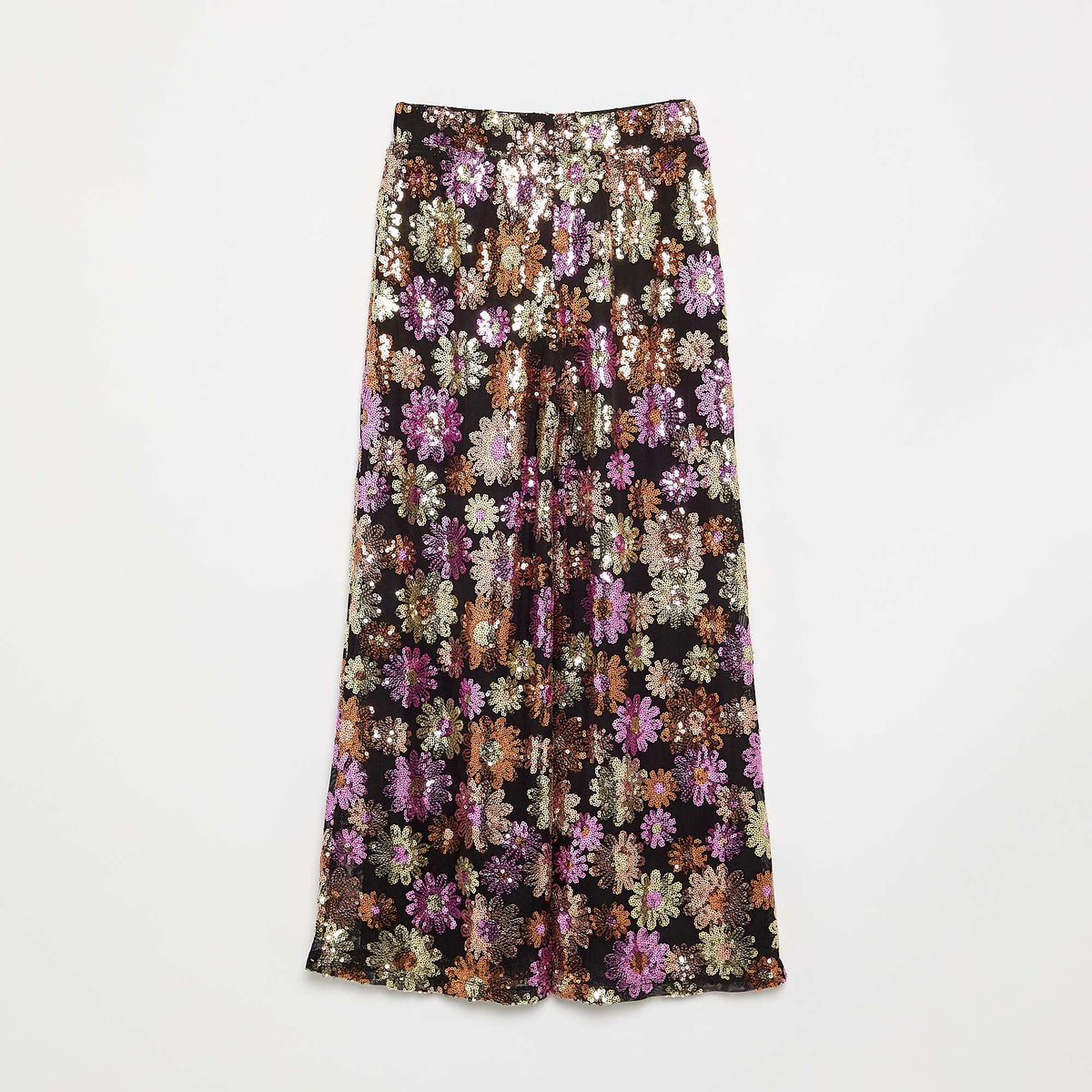 Sequin wide-leg trousers PINK