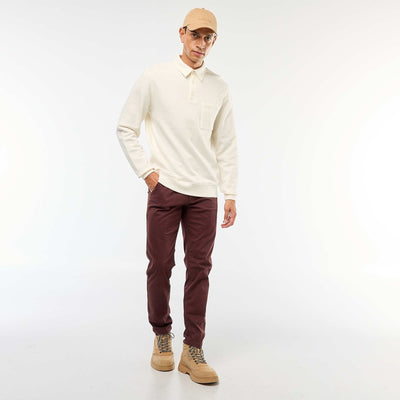 Slim-fit chinos RED
